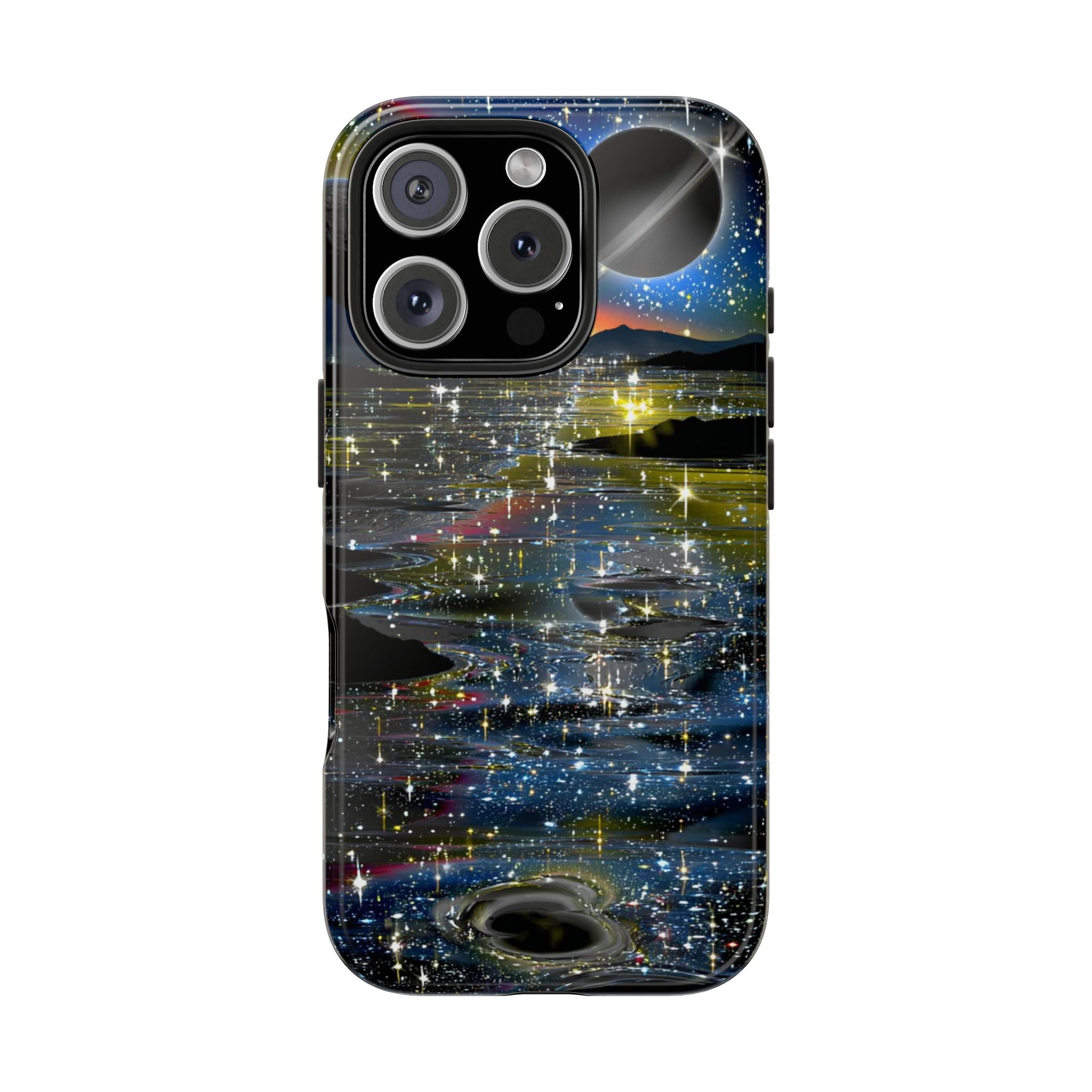 Galaxy Over Water Phone Case — Outta this world planet and sky Design