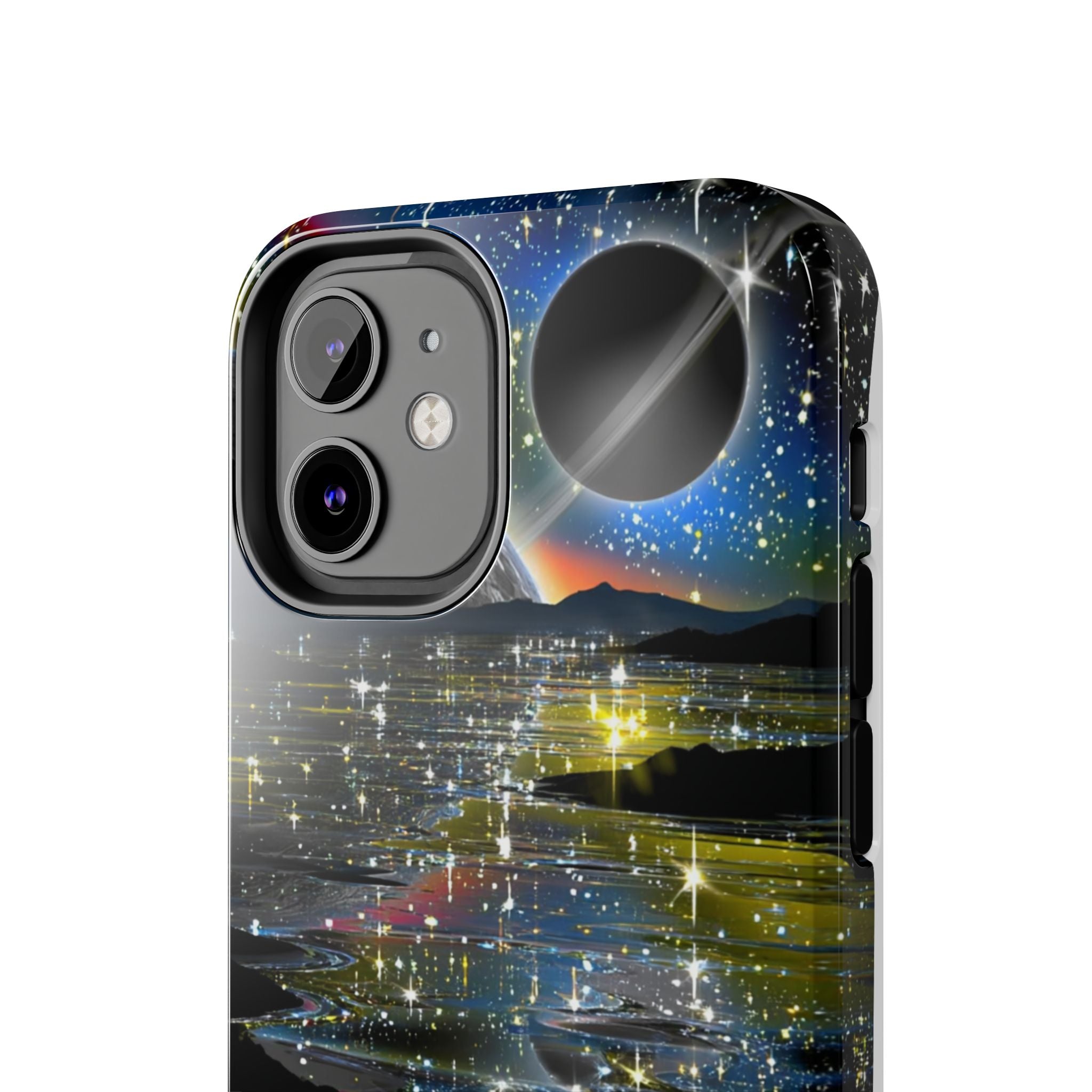 Galaxy Over Water Phone Case — Outta this world planet and sky Design
