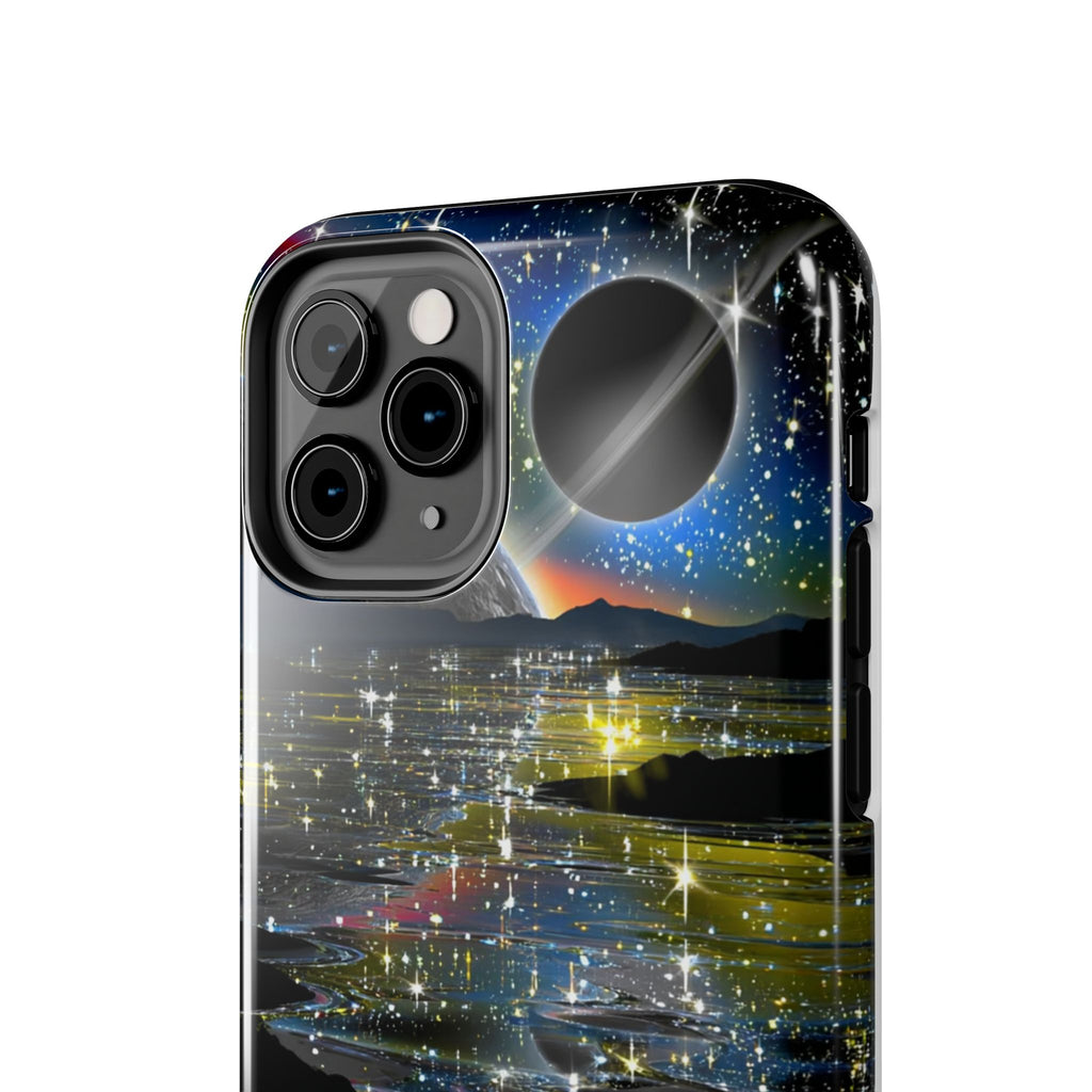 Galaxy Over Water Phone Case — Outta this world planet and sky Design