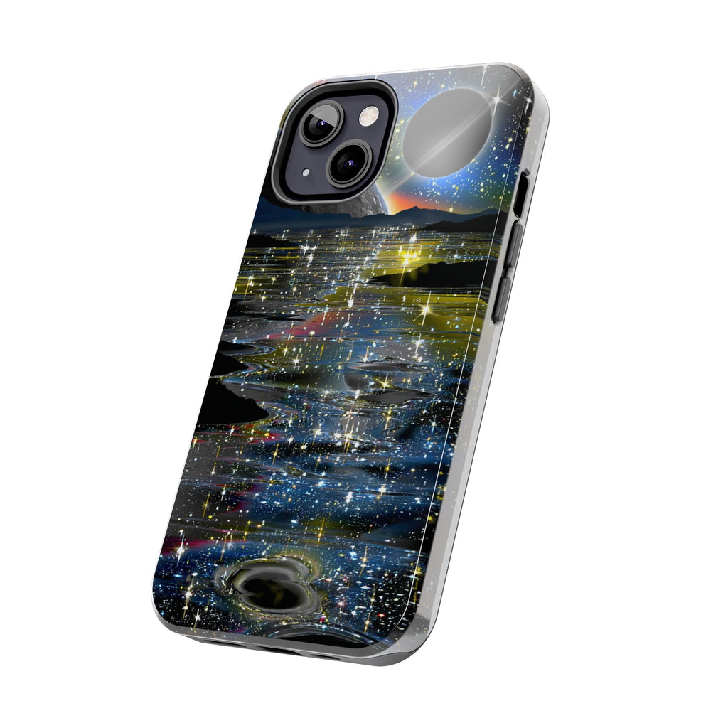 Galaxy Over Water Phone Case — Outta this world planet and sky Design