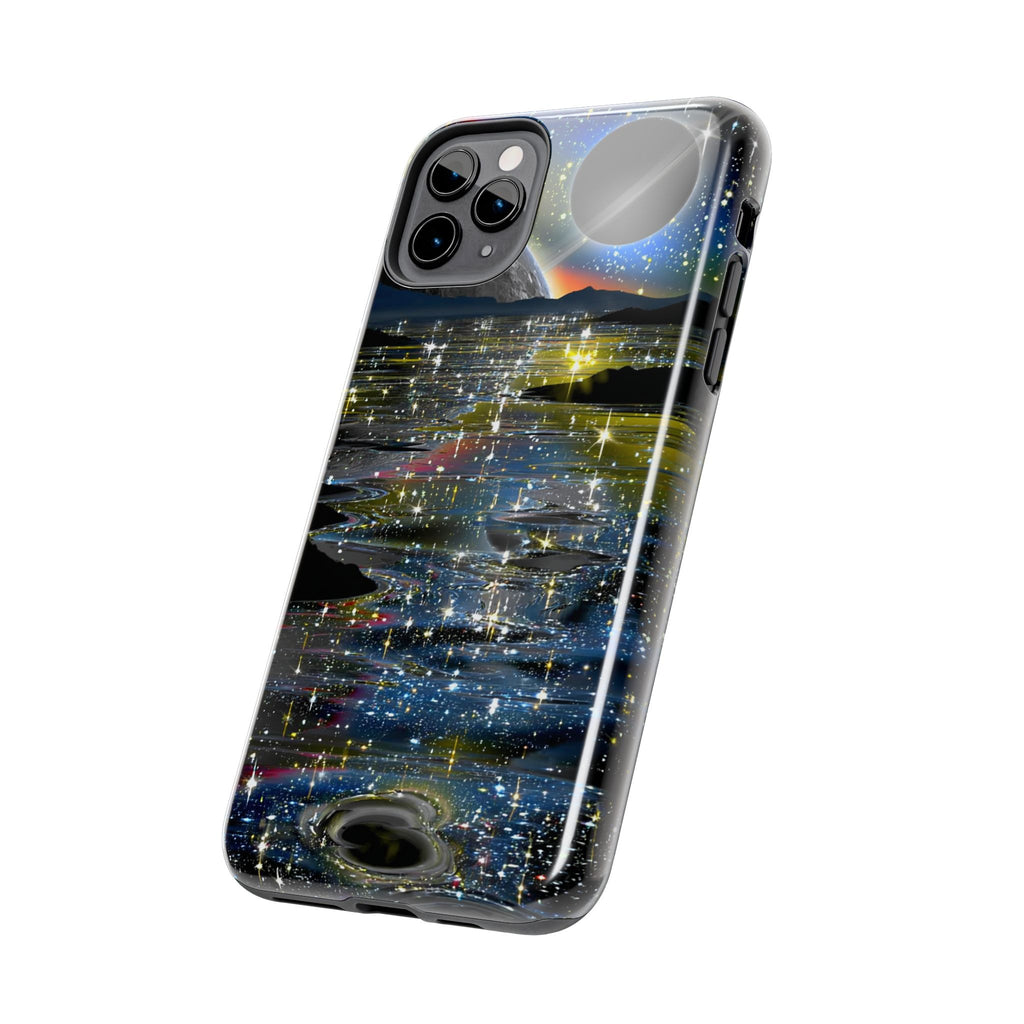 Galaxy Over Water Phone Case — Outta this world planet and sky Design