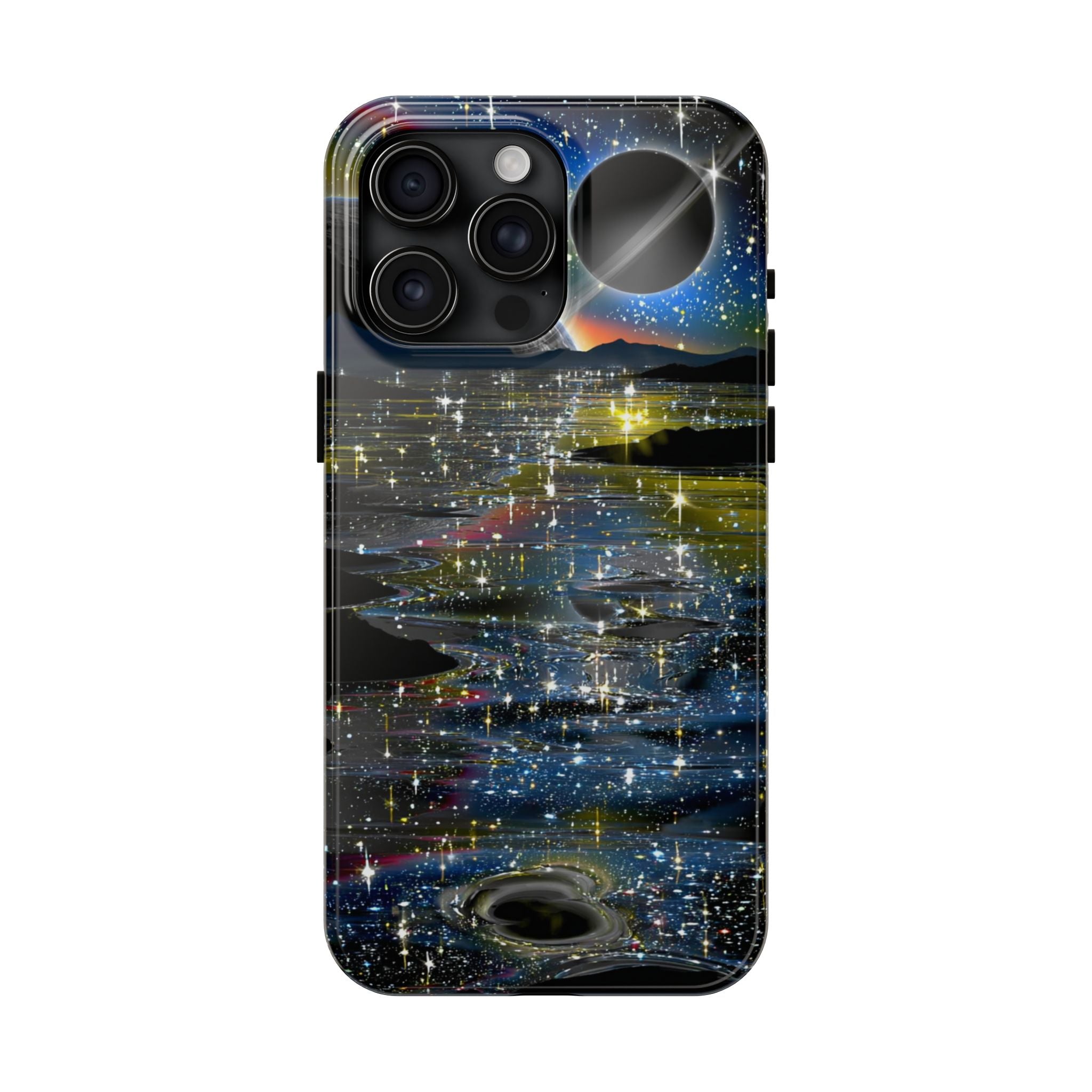 Galaxy Over Water Phone Case — Outta this world planet and sky Design