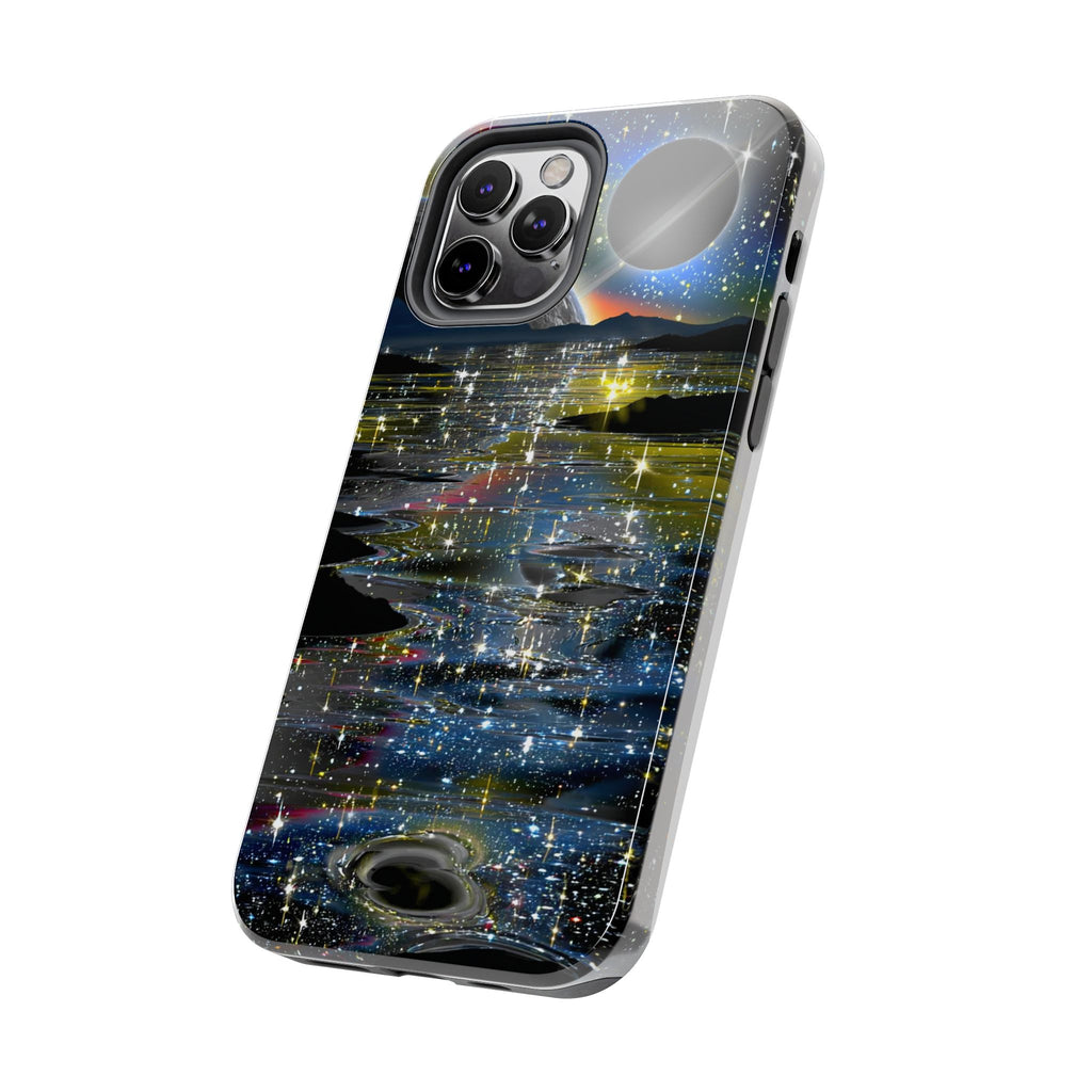 Galaxy Over Water Phone Case — Outta this world planet and sky Design