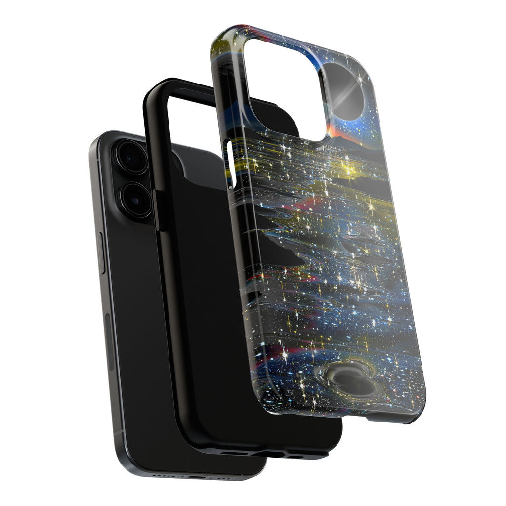 Galaxy Over Water Phone Case — Outta this world planet and sky Design