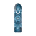 Blue Mandala Metal Bookmark — Floral Kaleidoscope Reading Gift