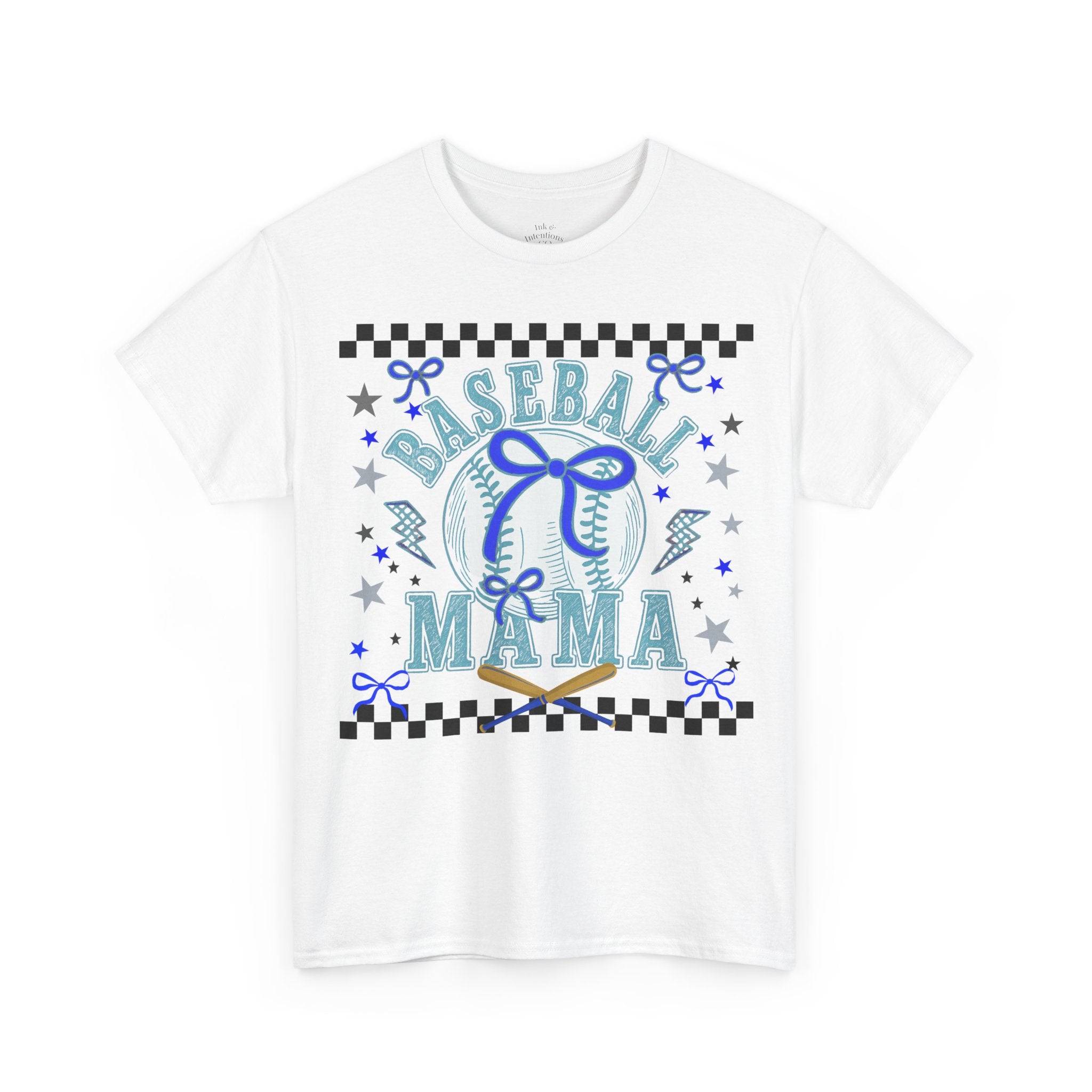 Baseball Mama T‑Shirt – Cute Blue Ribbon Baseball Mom Tee (Perfect for Mother's Day & Team Moms)