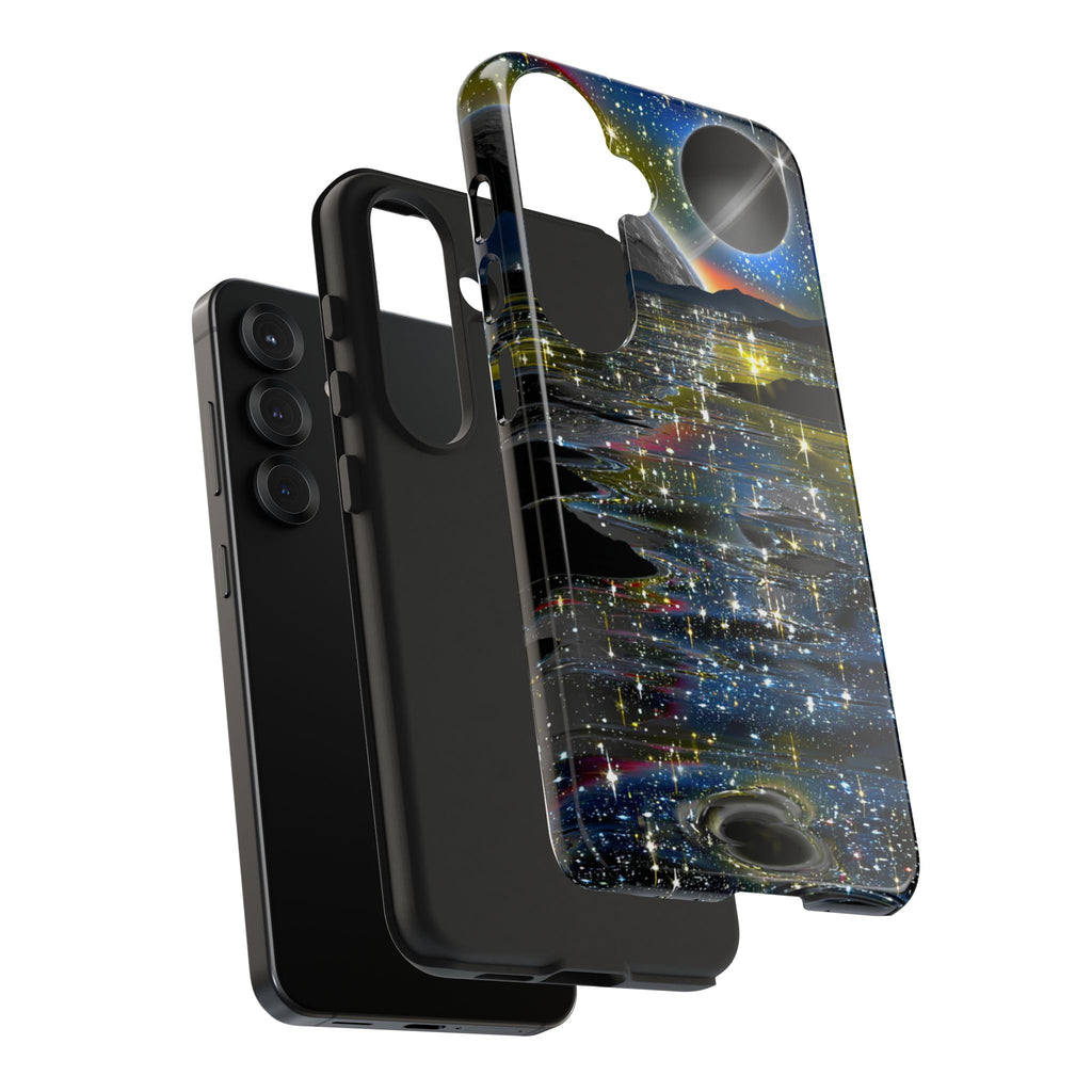 Galaxy Over Water Phone Case — Outta this world planet and sky Design