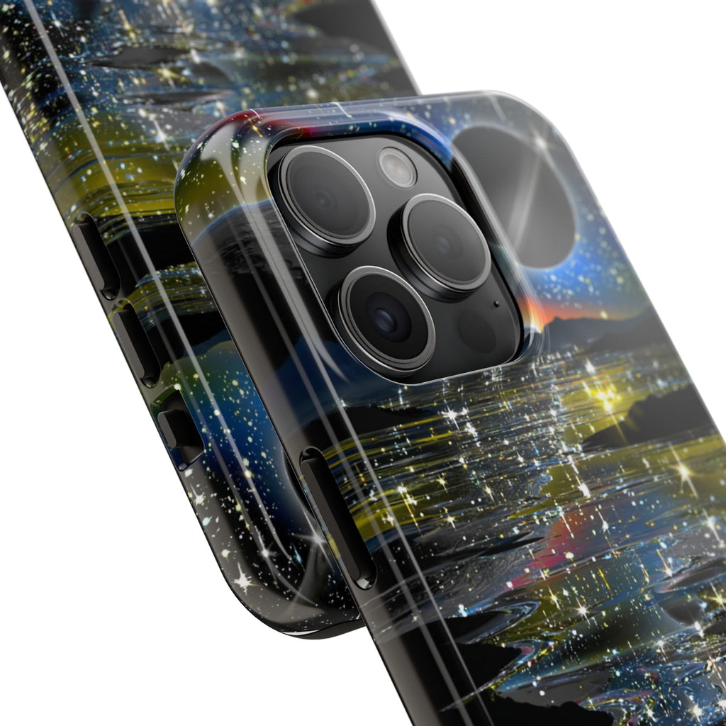 Galaxy Over Water Phone Case — Outta this world planet and sky Design