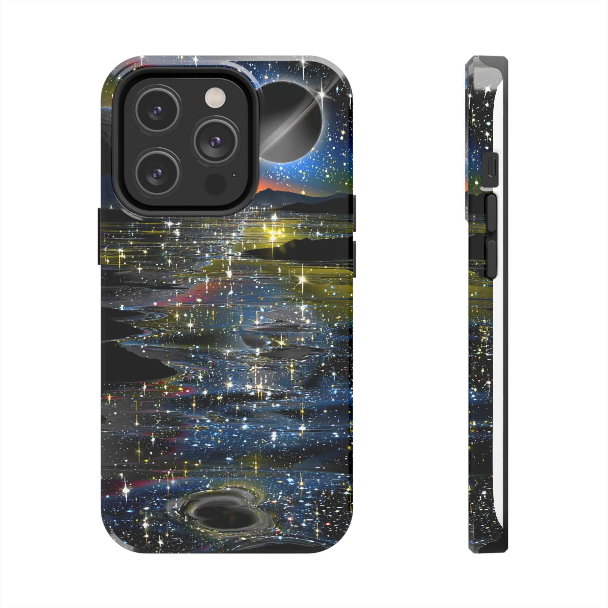 Galaxy Over Water Phone Case — Outta this world planet and sky Design