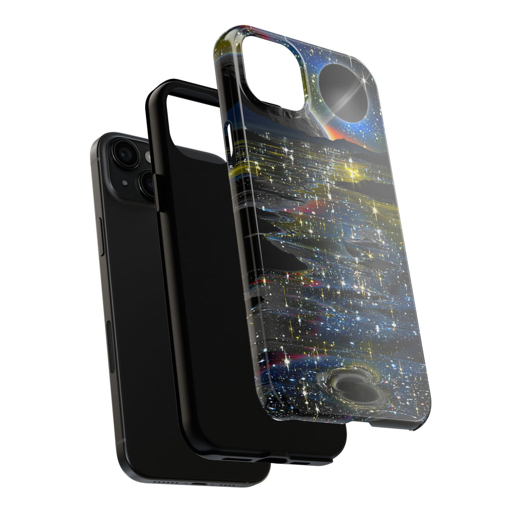 Galaxy Over Water Phone Case — Outta this world planet and sky Design
