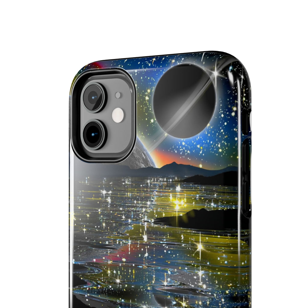 Galaxy Over Water Phone Case — Outta this world planet and sky Design