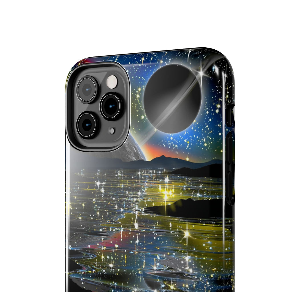 Galaxy Over Water Phone Case — Outta this world planet and sky Design