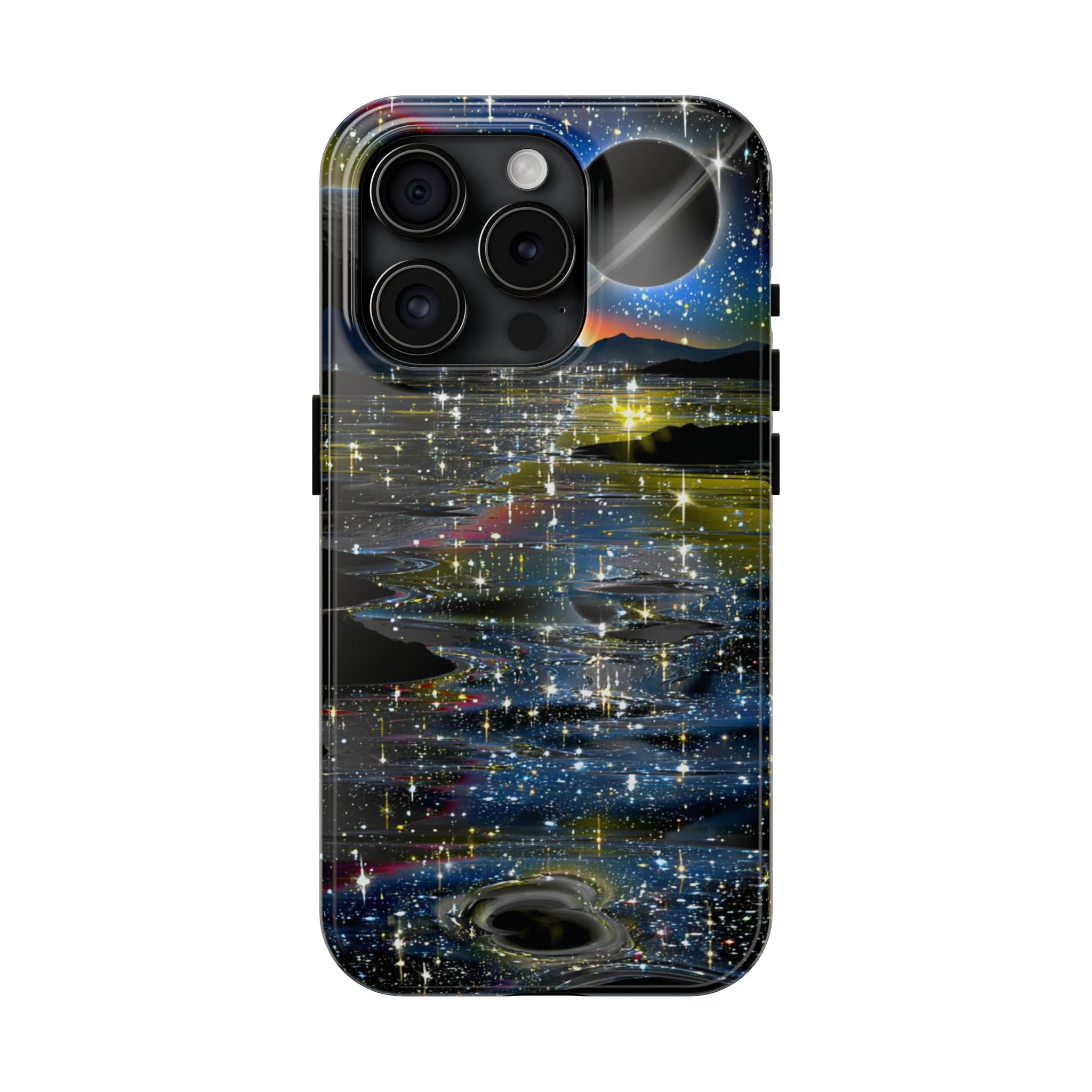 Galaxy Over Water Phone Case — Outta this world planet and sky Design