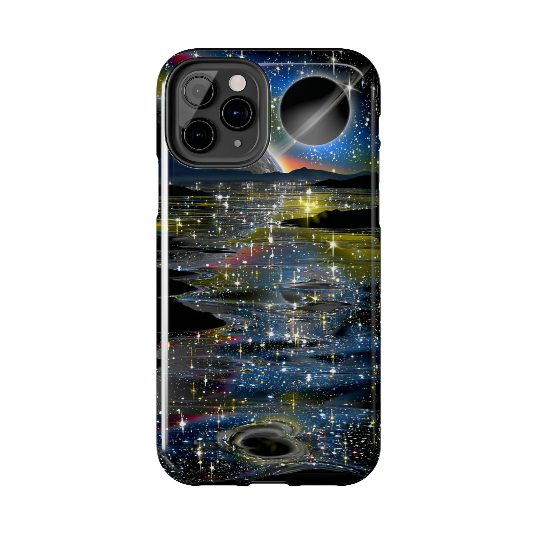Galaxy Over Water Phone Case — Outta this world planet and sky Design
