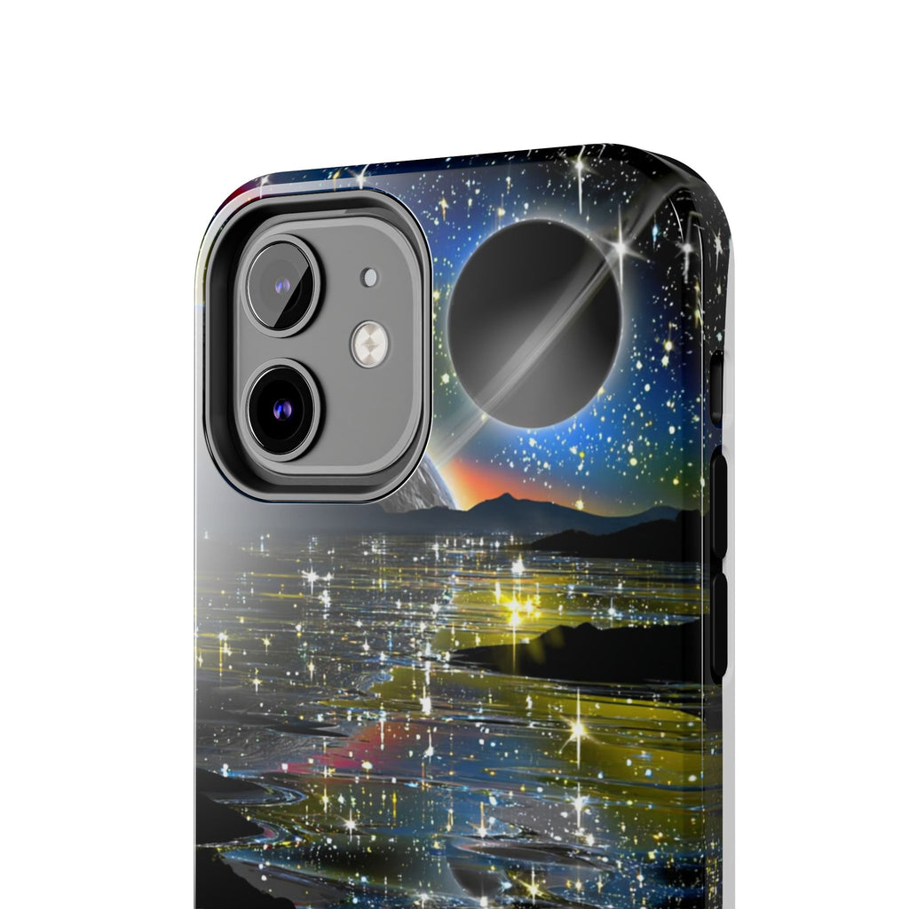 Galaxy Over Water Phone Case — Outta this world planet and sky Design