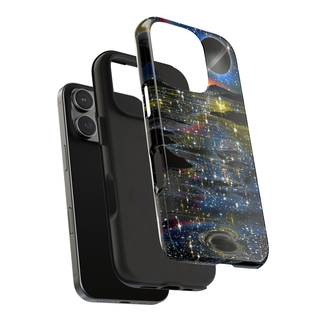 Galaxy Over Water Phone Case — Outta this world planet and sky Design