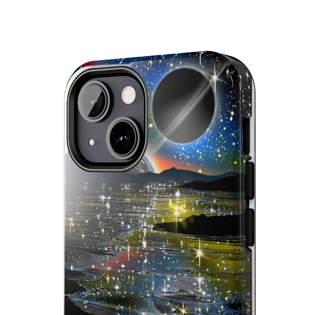 Galaxy Over Water Phone Case — Outta this world planet and sky Design