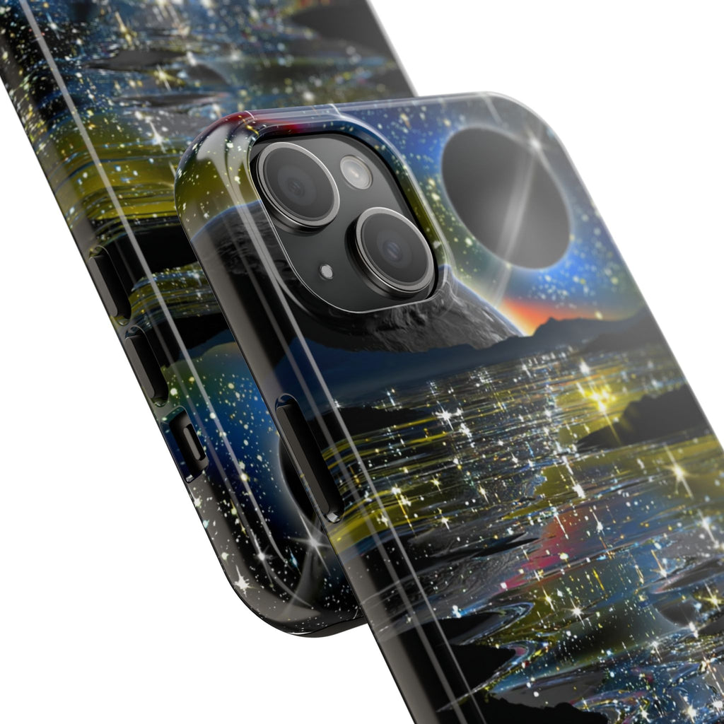 Galaxy Over Water Phone Case — Outta this world planet and sky Design