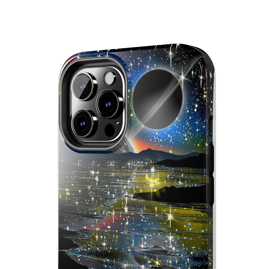 Galaxy Over Water Phone Case — Outta this world planet and sky Design