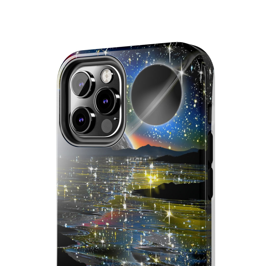 Galaxy Over Water Phone Case — Outta this world planet and sky Design