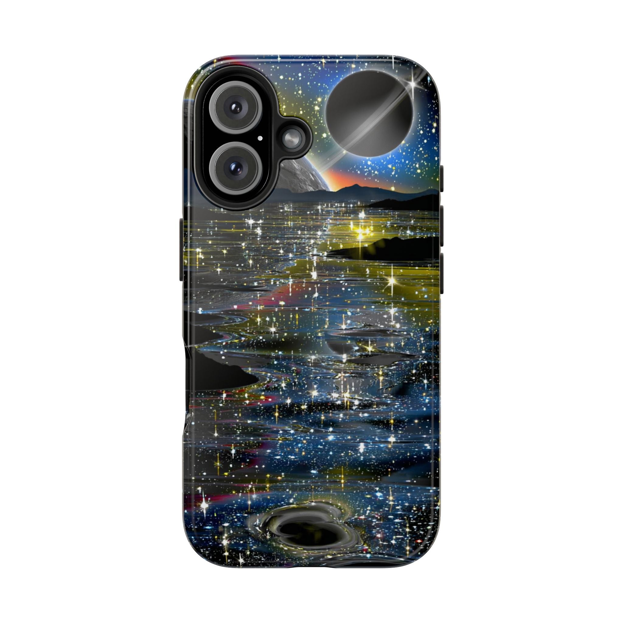 Galaxy Over Water Phone Case — Outta this world planet and sky Design