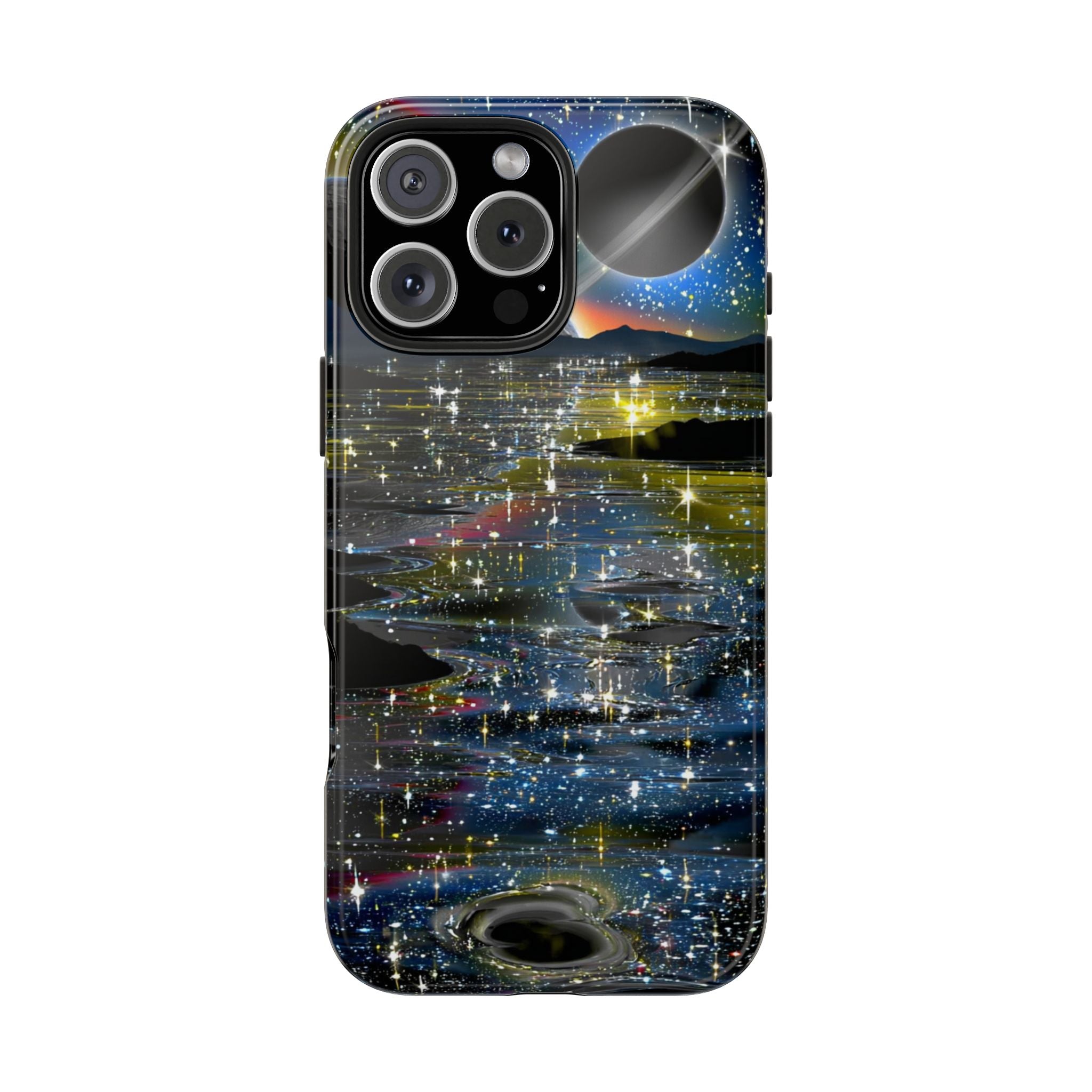 Galaxy Over Water Phone Case — Outta this world planet and sky Design