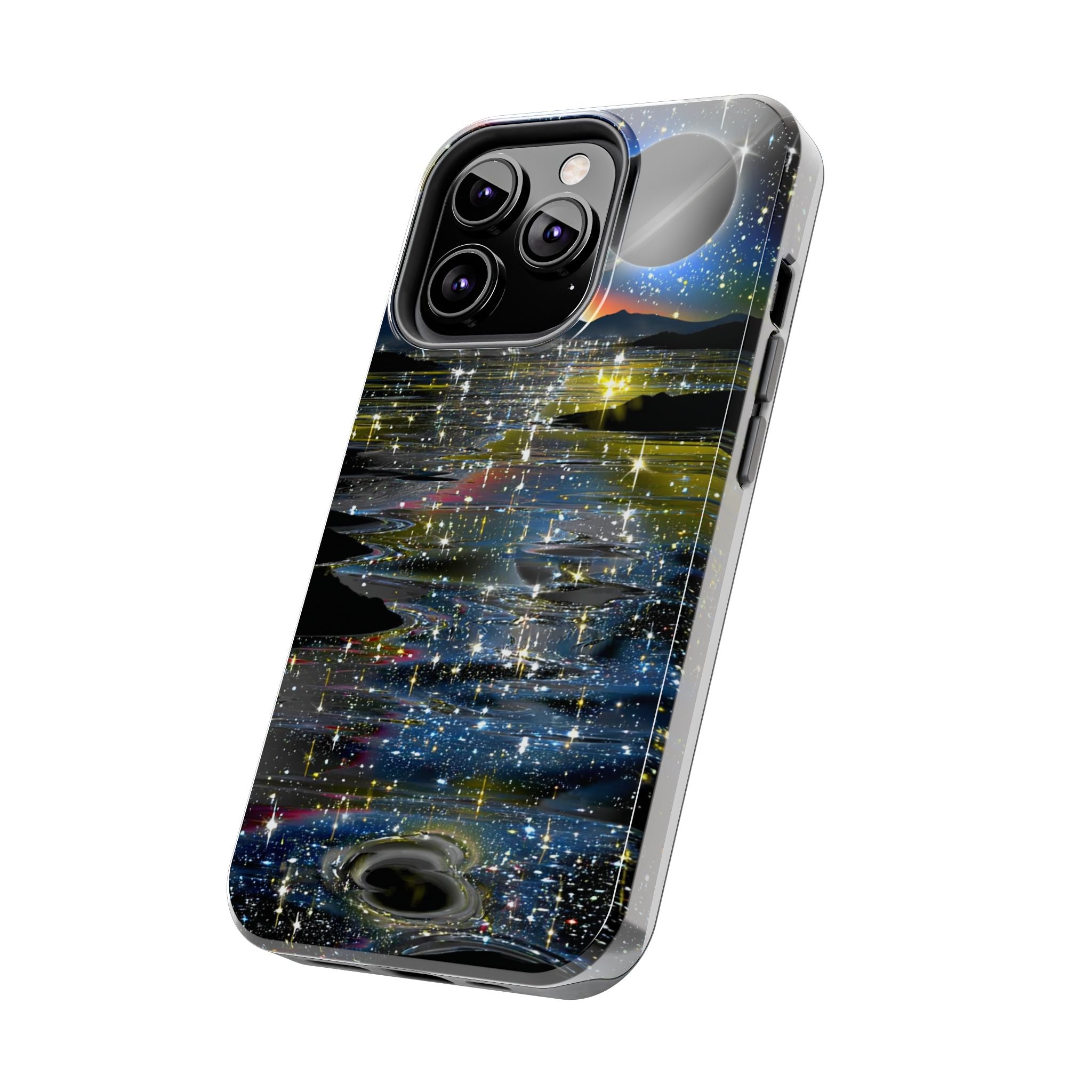 Galaxy Over Water Phone Case — Outta this world planet and sky Design