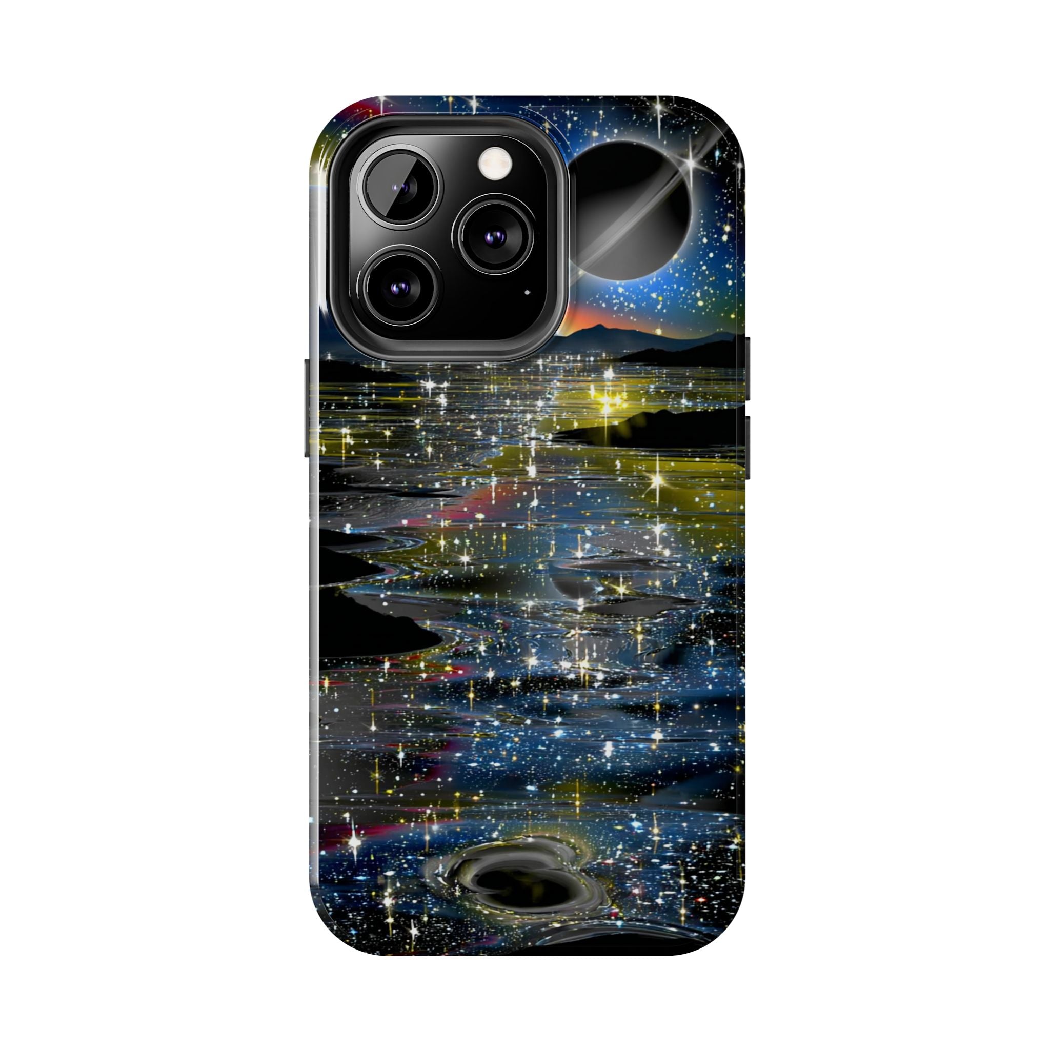 Galaxy Over Water Phone Case — Outta this world planet and sky Design