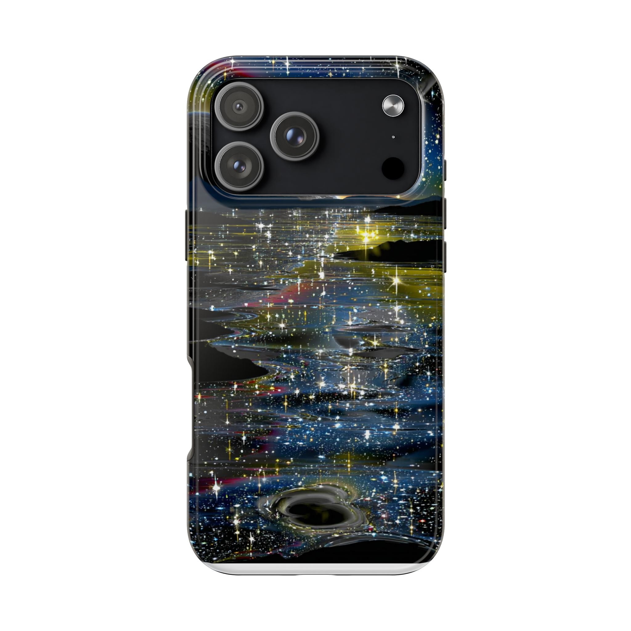 Galaxy Over Water Phone Case — Outta this world planet and sky Design
