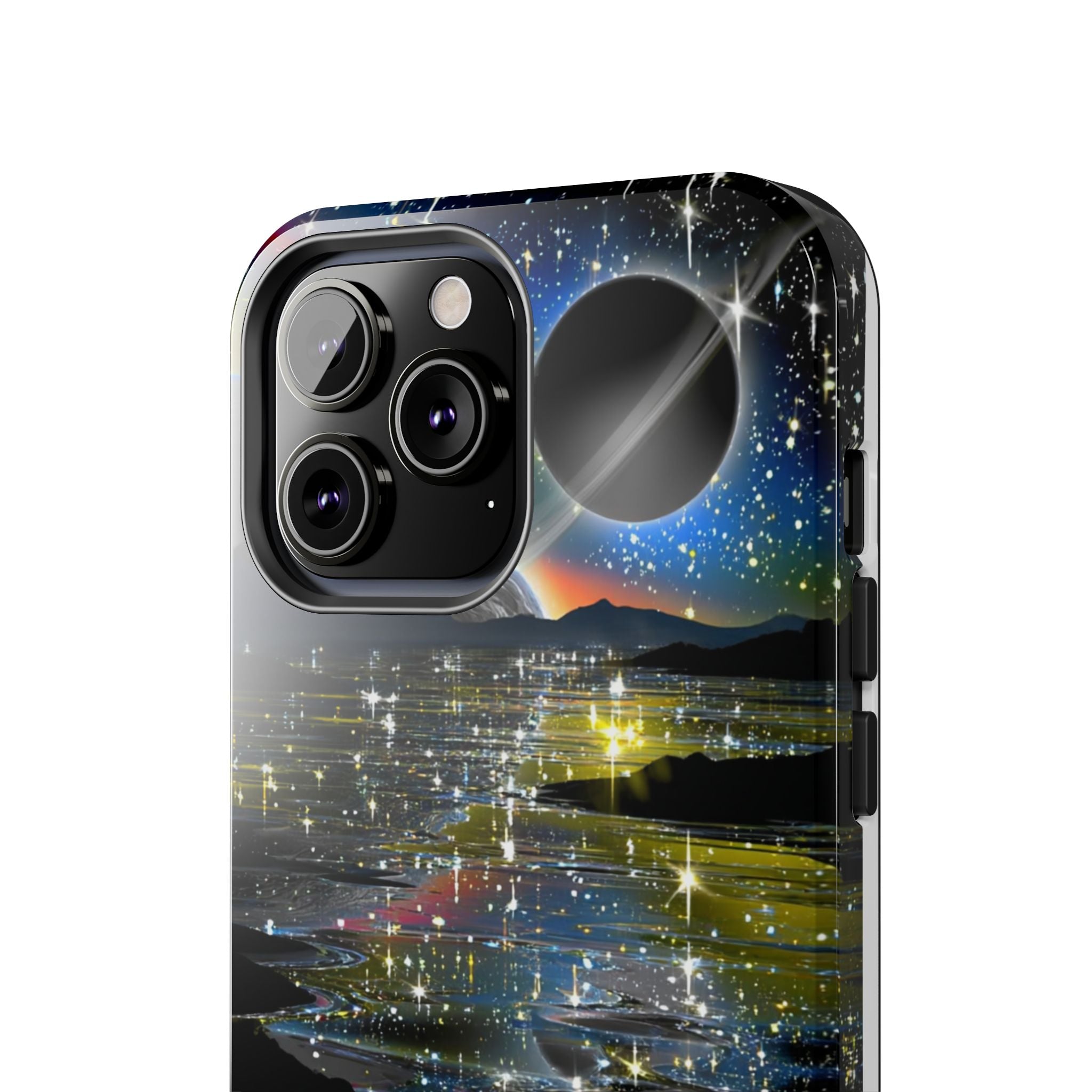 Galaxy Over Water Phone Case — Outta this world planet and sky Design