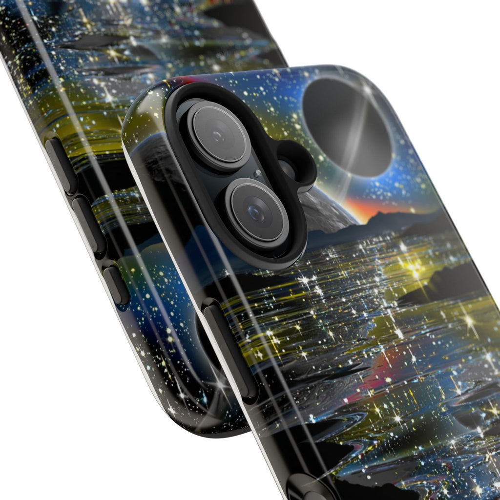Galaxy Over Water Phone Case — Outta this world planet and sky Design