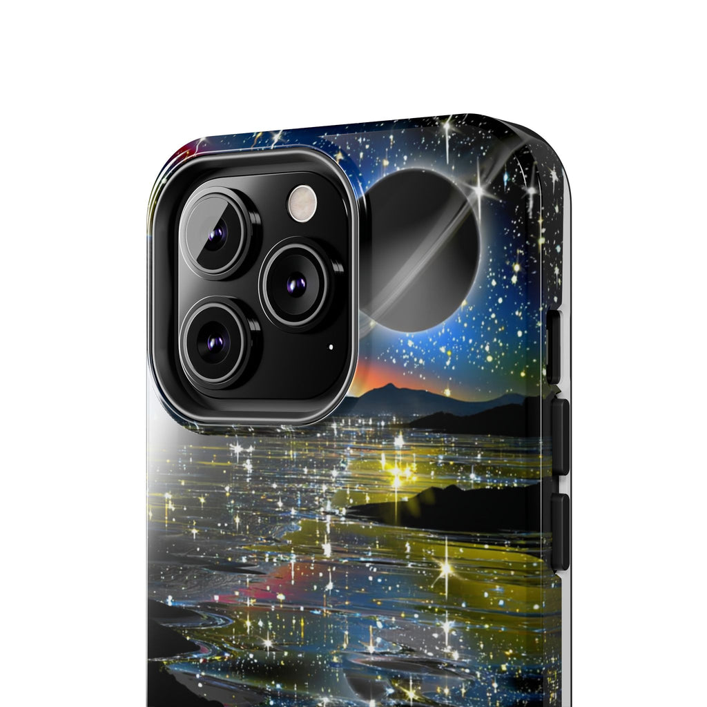 Galaxy Over Water Phone Case — Outta this world planet and sky Design