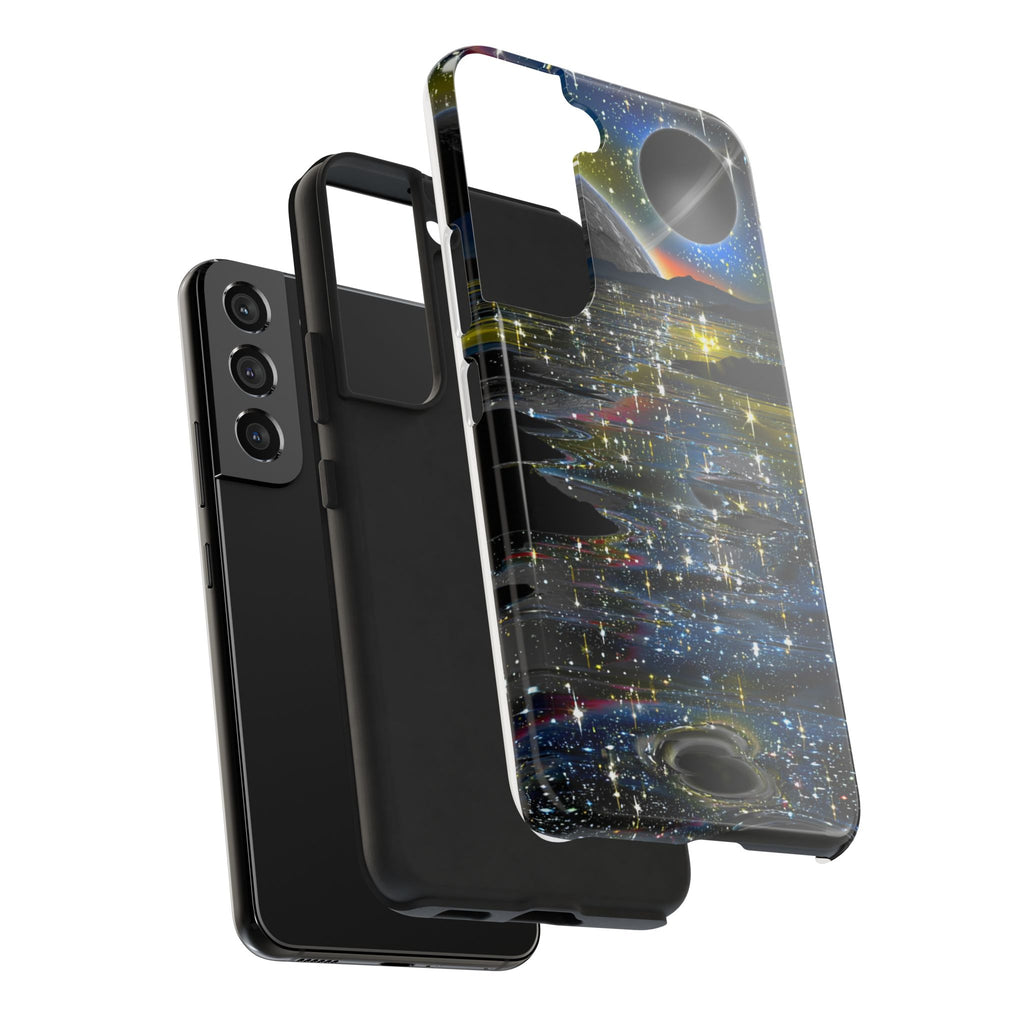 Galaxy Over Water Phone Case — Outta this world planet and sky Design