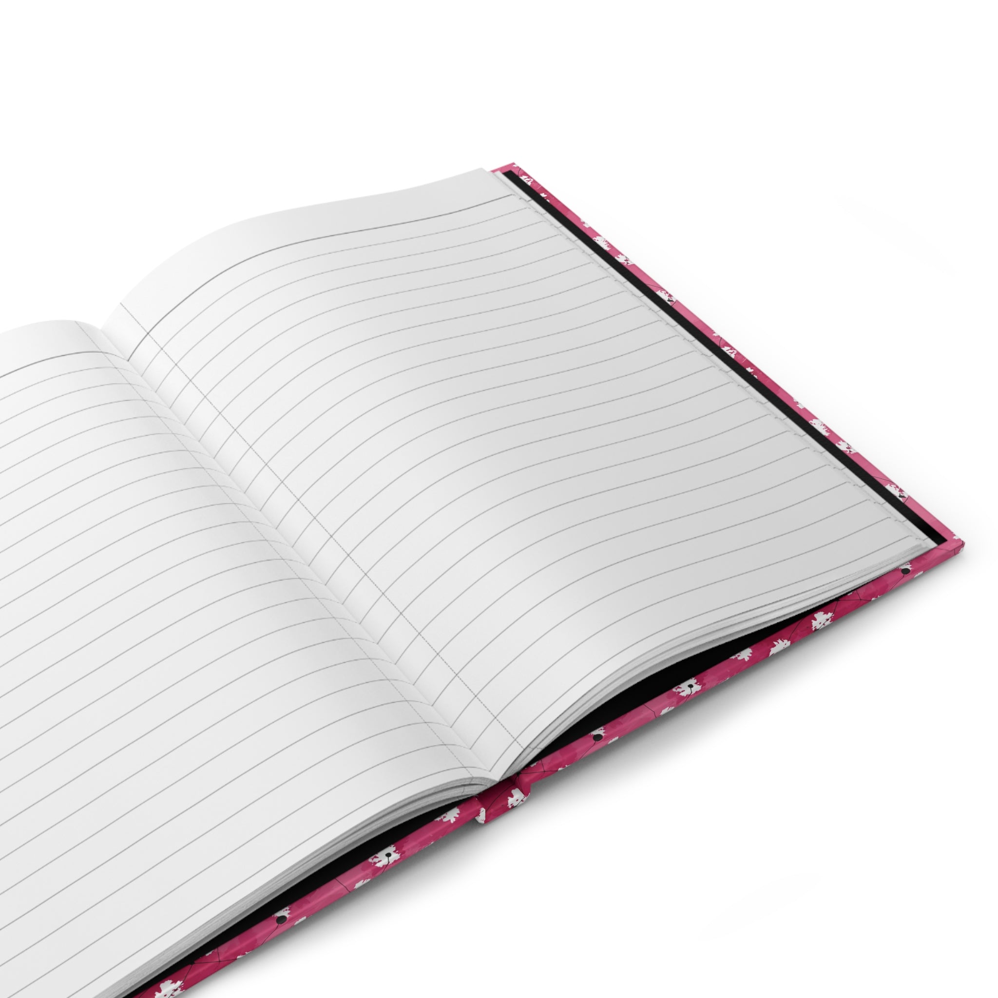 Floral Pink Hardcover Journal — Customizable "Enter your text here" Notebook
