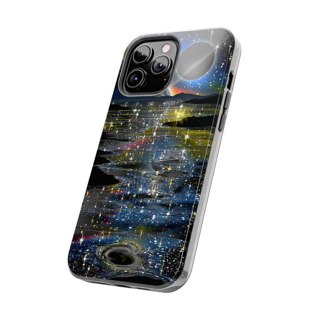 Galaxy Over Water Phone Case — Outta this world planet and sky Design