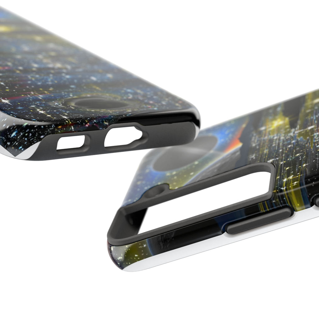 Galaxy Over Water Phone Case — Outta this world planet and sky Design