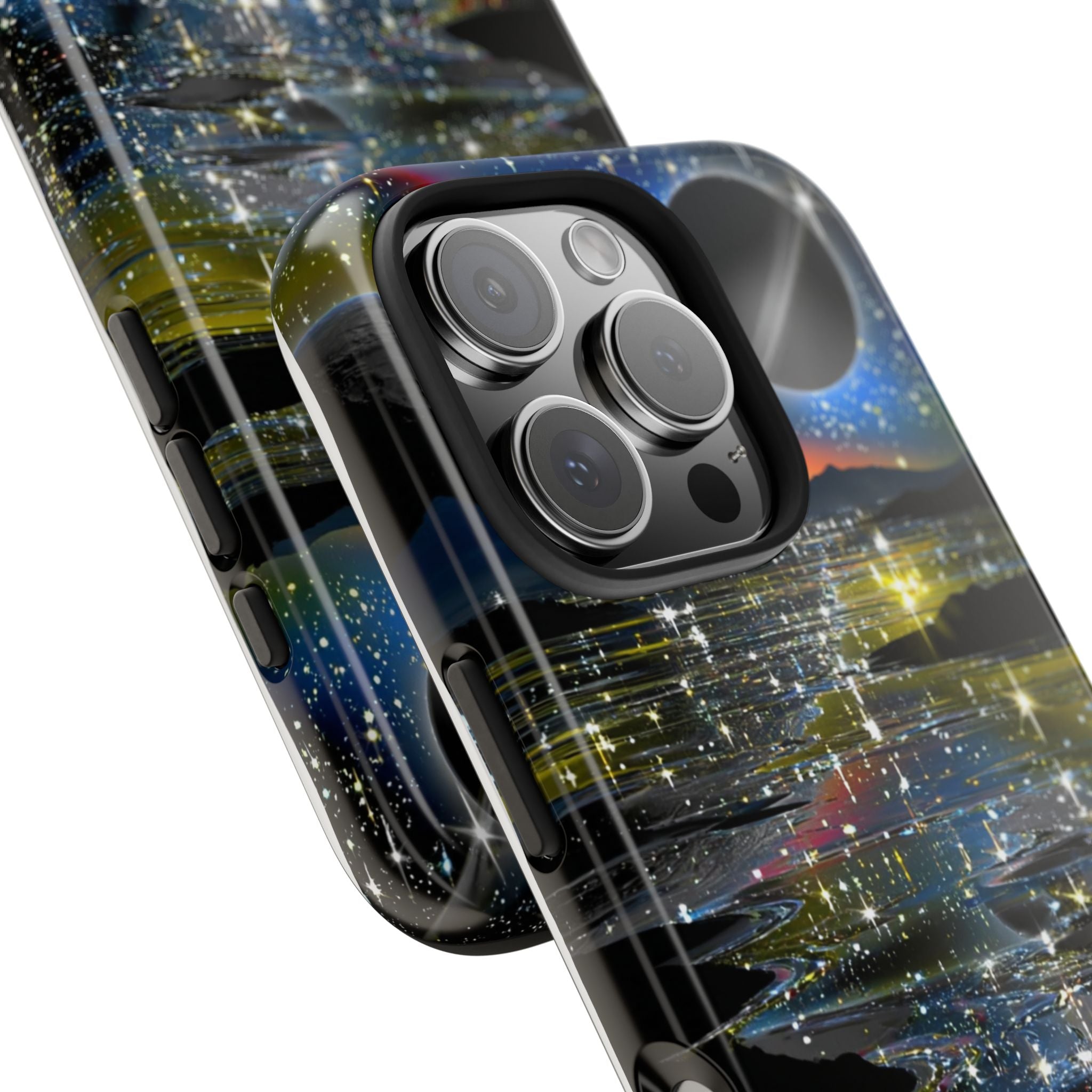 Galaxy Over Water Phone Case — Outta this world planet and sky Design