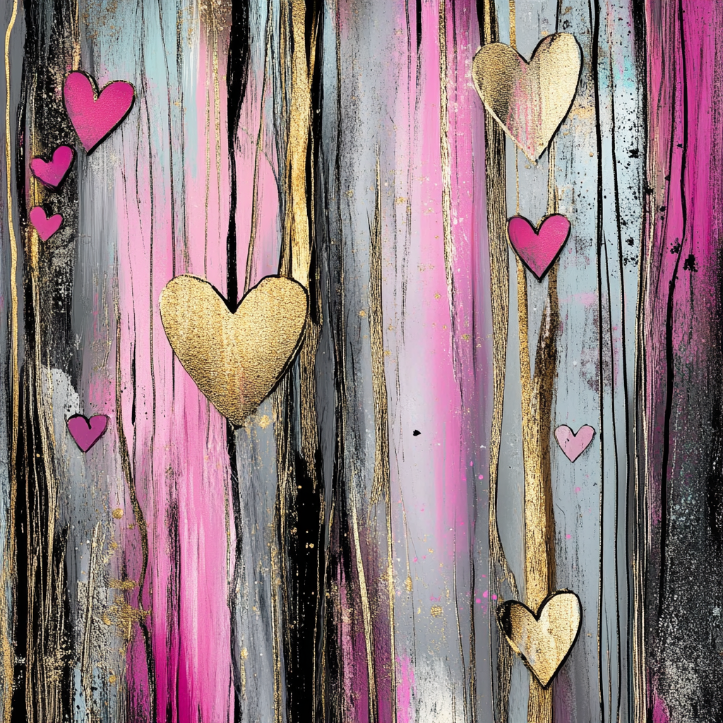 Heart prints PNG files