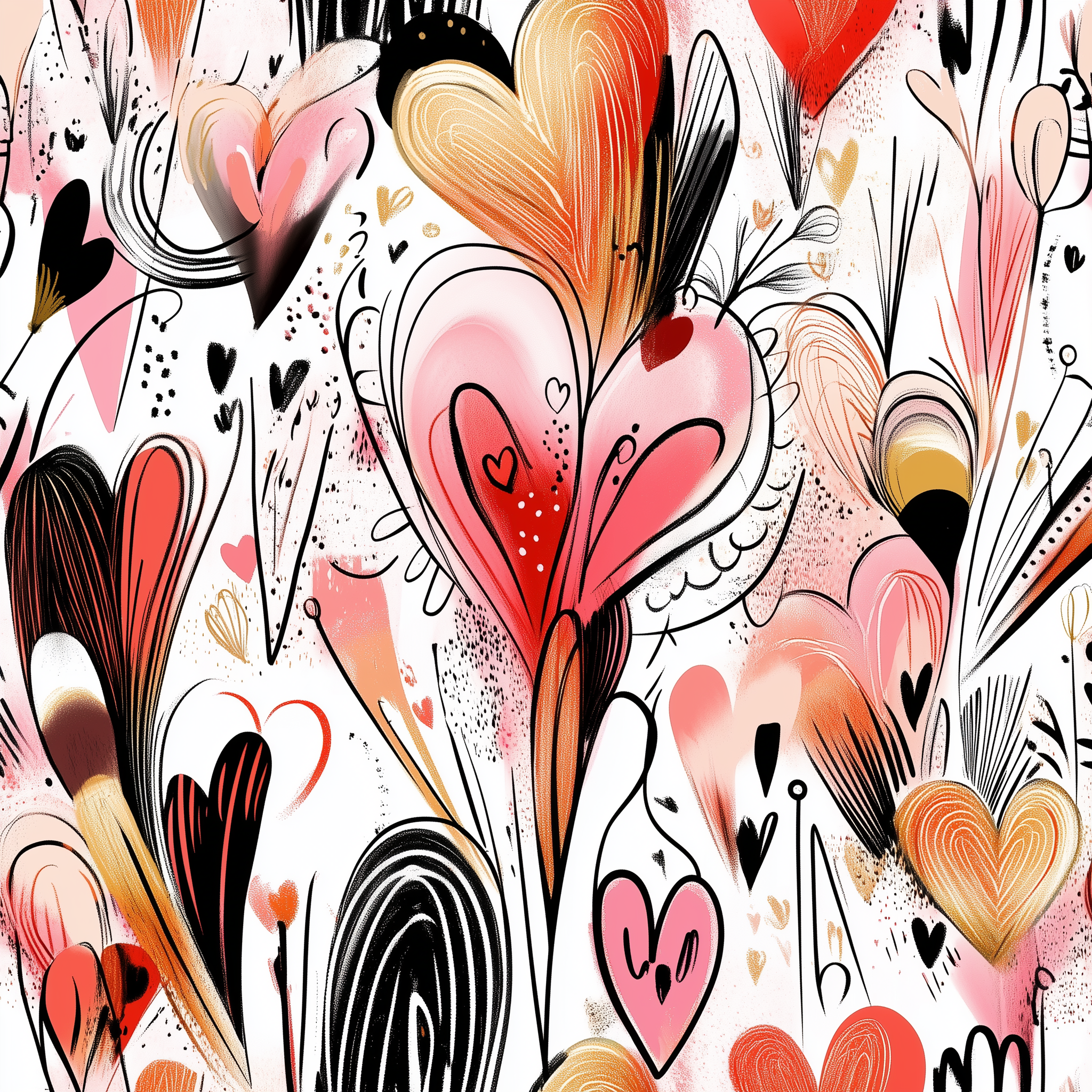 Heart prints PNG files